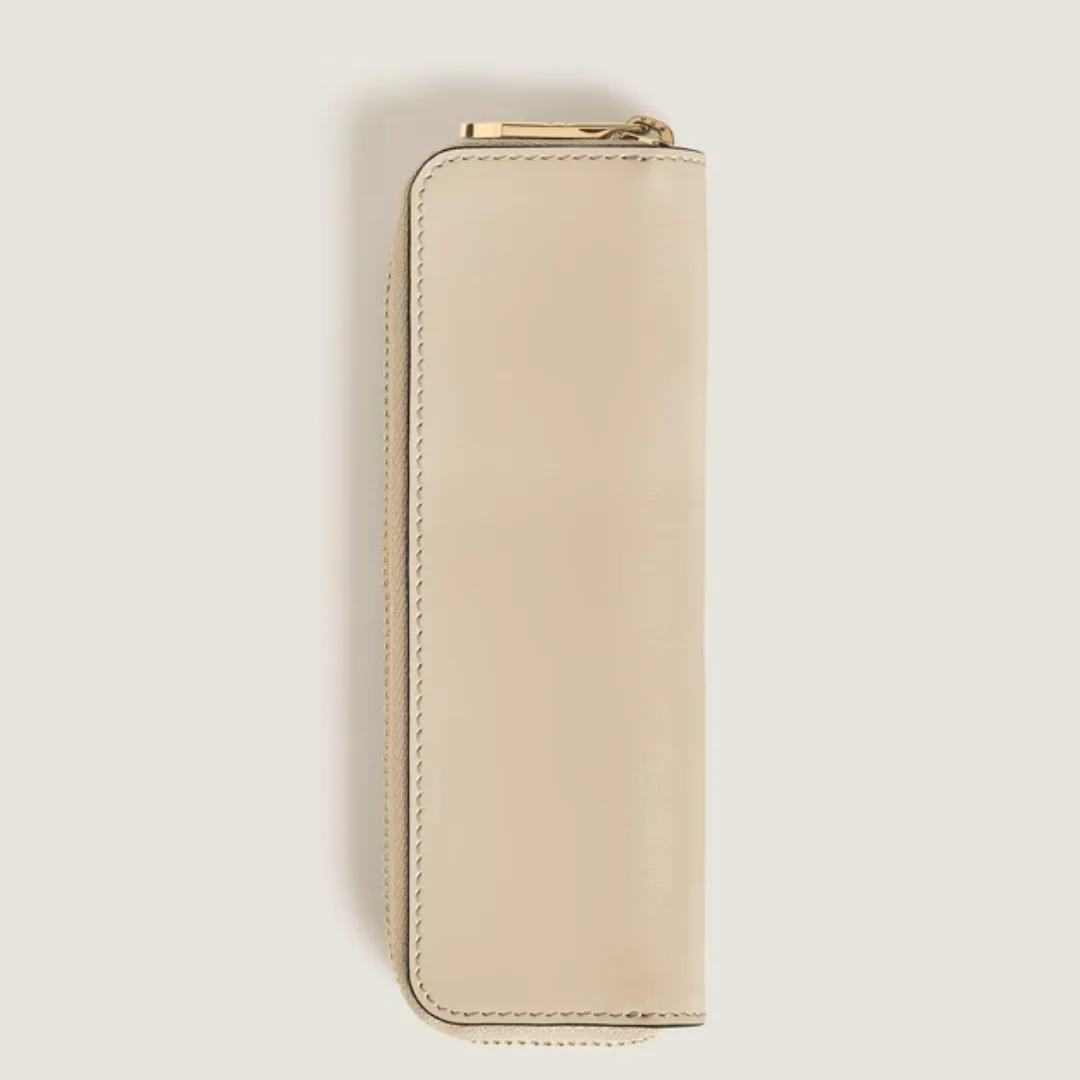 Montblanc Meisterstuck 1 Pen Pouch with Zip Cloudy Beige - Image 3