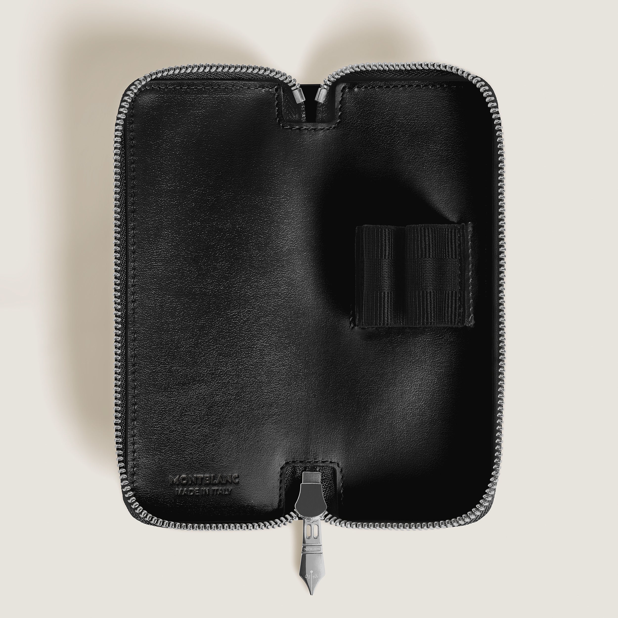 Montblanc Meisterstuck 2 Pen Pouch with Zip Black - Image 2