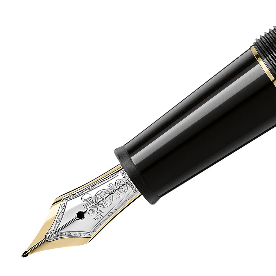Montblanc Meisterstuck Classique Fountain Pen Gold Trim - Image 3