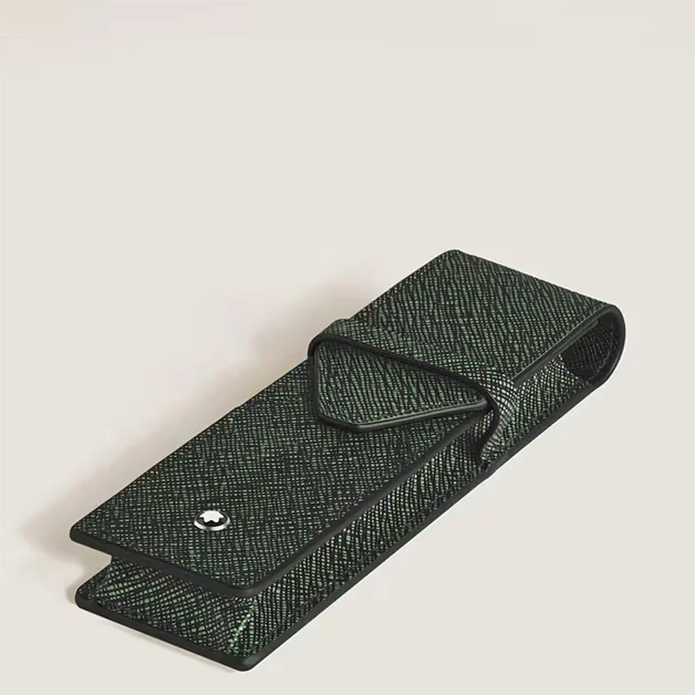 Montblanc Meisterstuck Sartorial 2 Pen Pouch Tweed Khaki - Image 2
