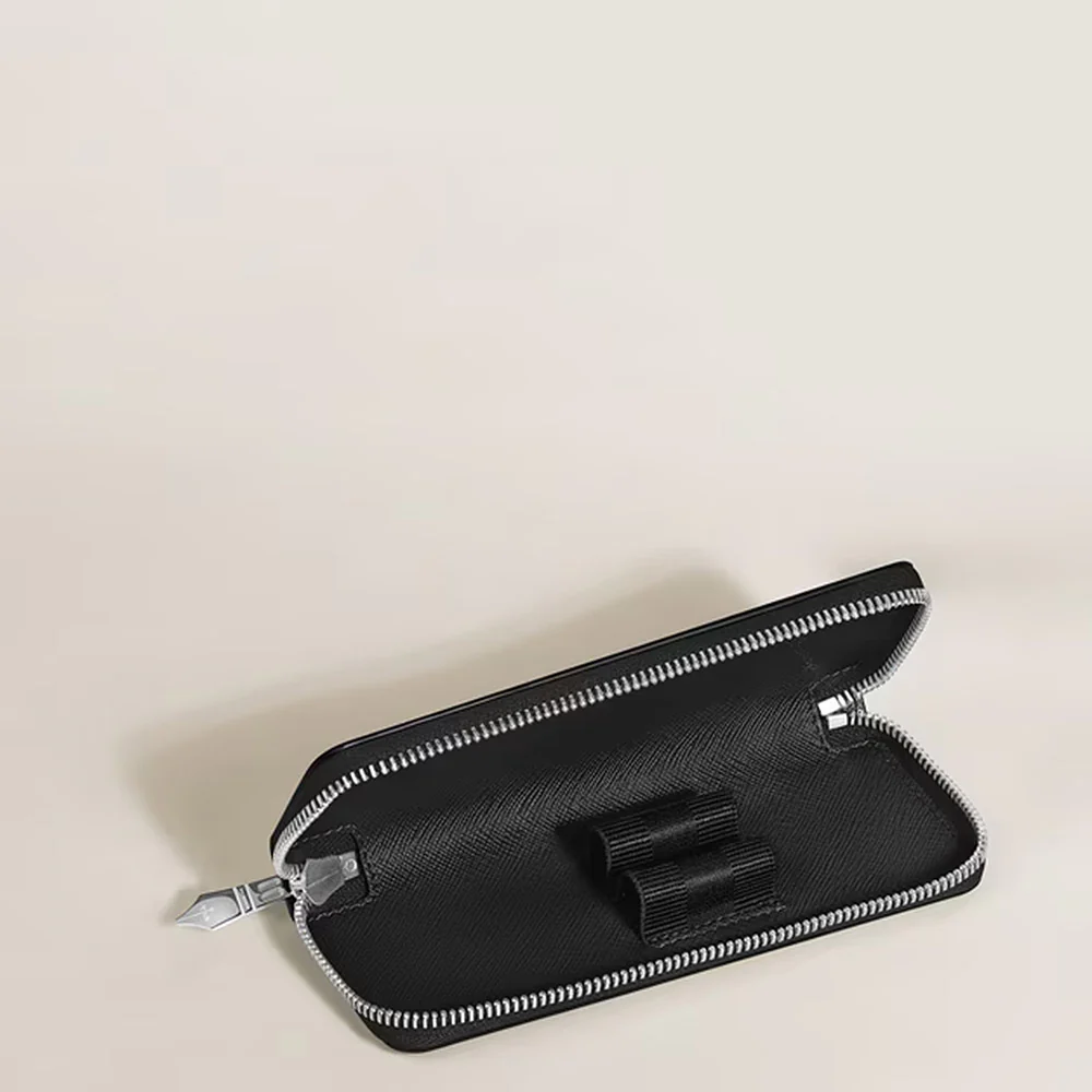 Montblanc Sartorial 2 Pen Zipped Pouch Black - Image 4