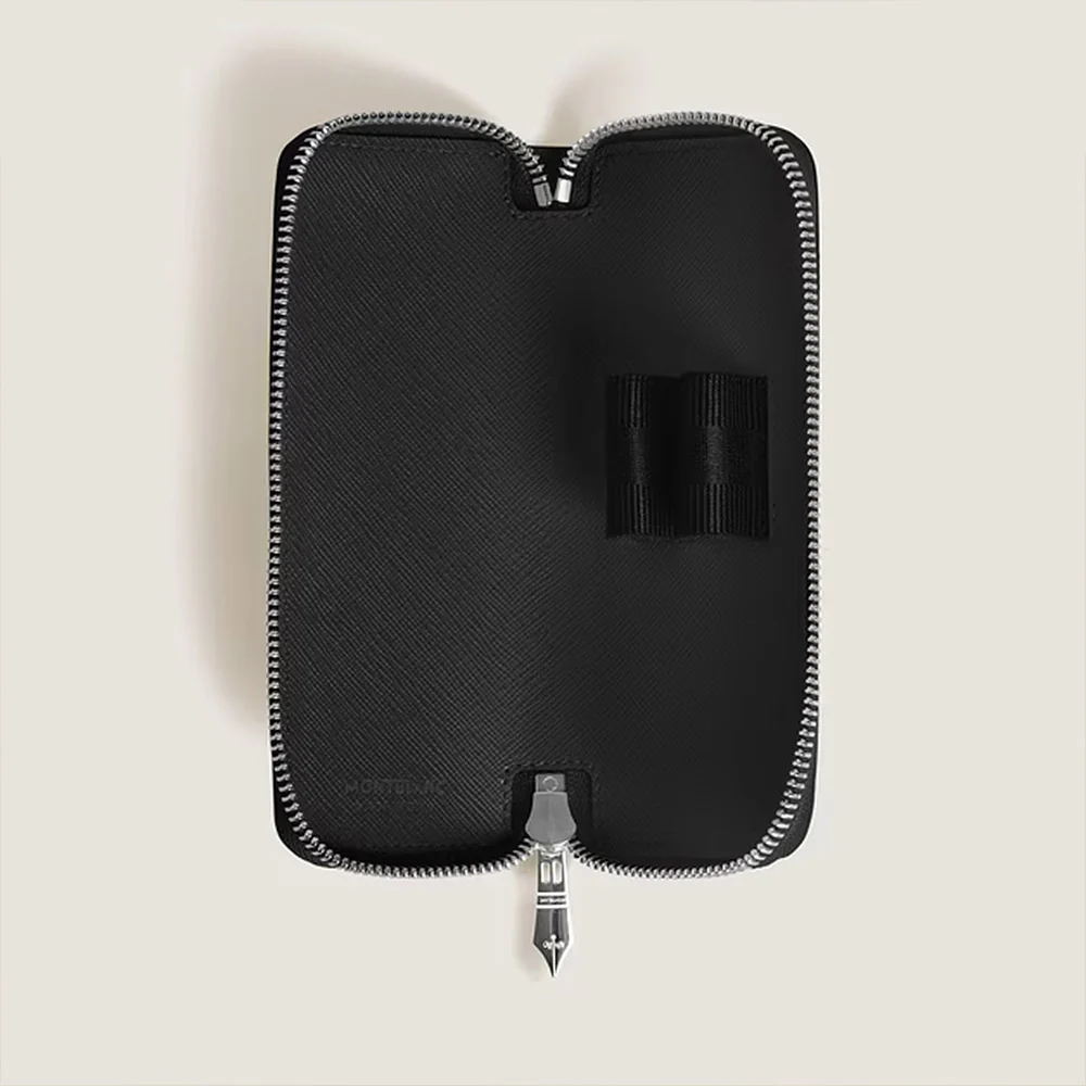 Montblanc Sartorial 2 Pen Zipped Pouch Black - Image 5