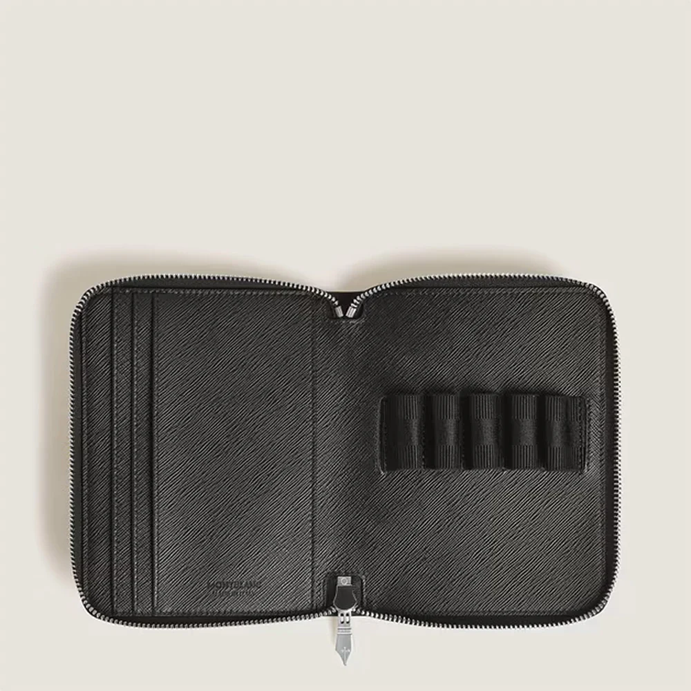 Montblanc Sartorial 5 Pen Zipped Pouch Black - Image 4