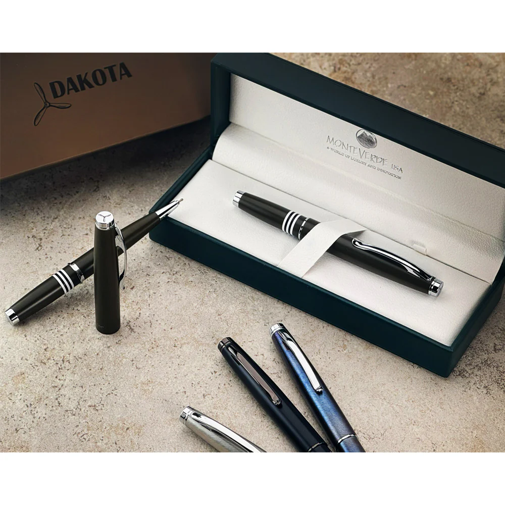 Monteverde Dakota Fountain Pen Stainless Steel - Image 3