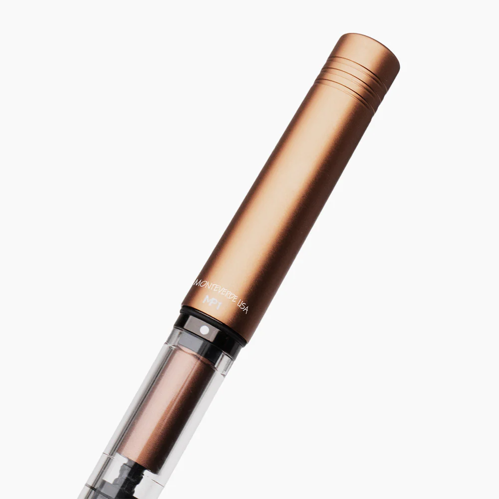 Monteverde MP1 Piston Filling Fountain Pen Mocha Mousse - Image 5