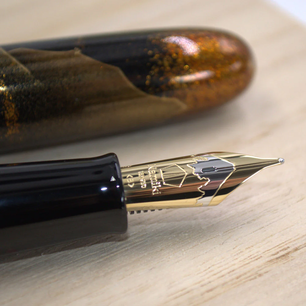 Namiki Yukari Royale Fountain Pen Night Scene of Pavilion Broad - Image 4