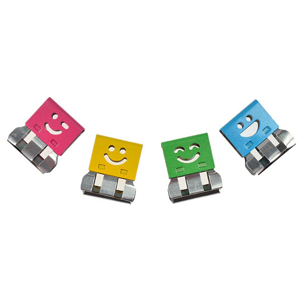 OHTO Smile Slide Clips Assorted Pack of 100 - Image 2