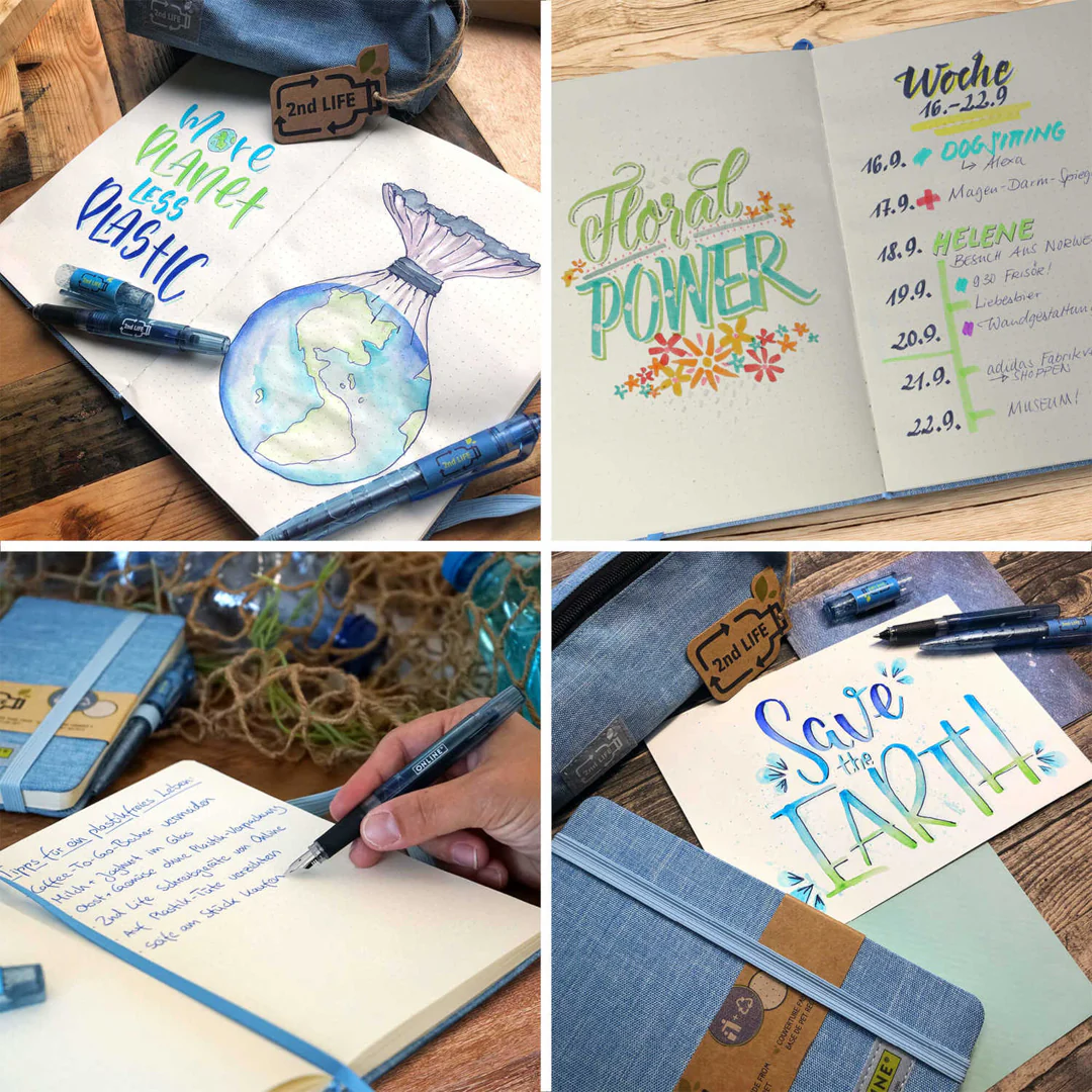 ONLINE 2nd Life Notebook A5 Blue Dotted - Image 2