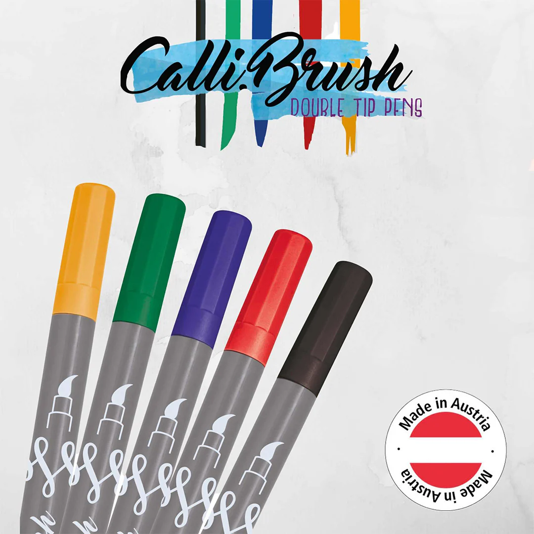 ONLINE Calligraphy Brush Set of 5 Classic - Image 3