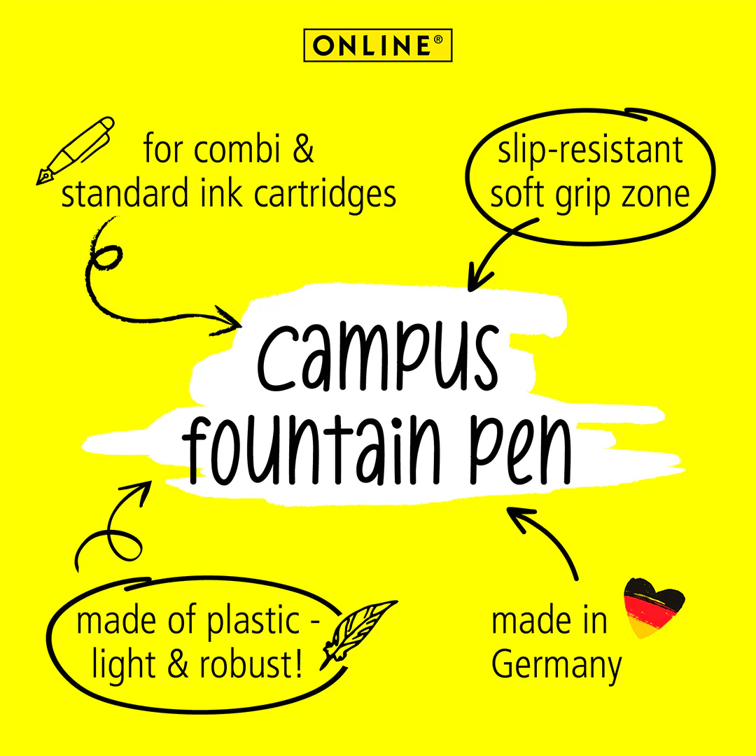 ONLINE Campus Fountain Pen Black - Image 3