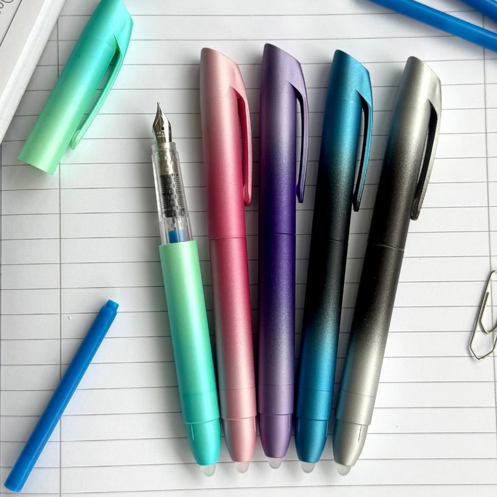 ONLINE MagiXX Erasable Fountain Pen with Blue Cartridges - Image 2