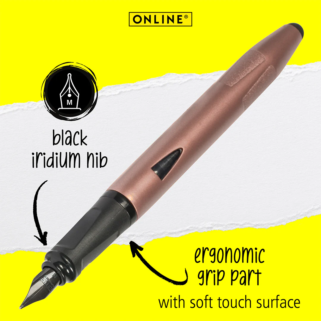 ONLINE Switch Plus Fountain Pen with Stylus Tip Rosegold - Image 3