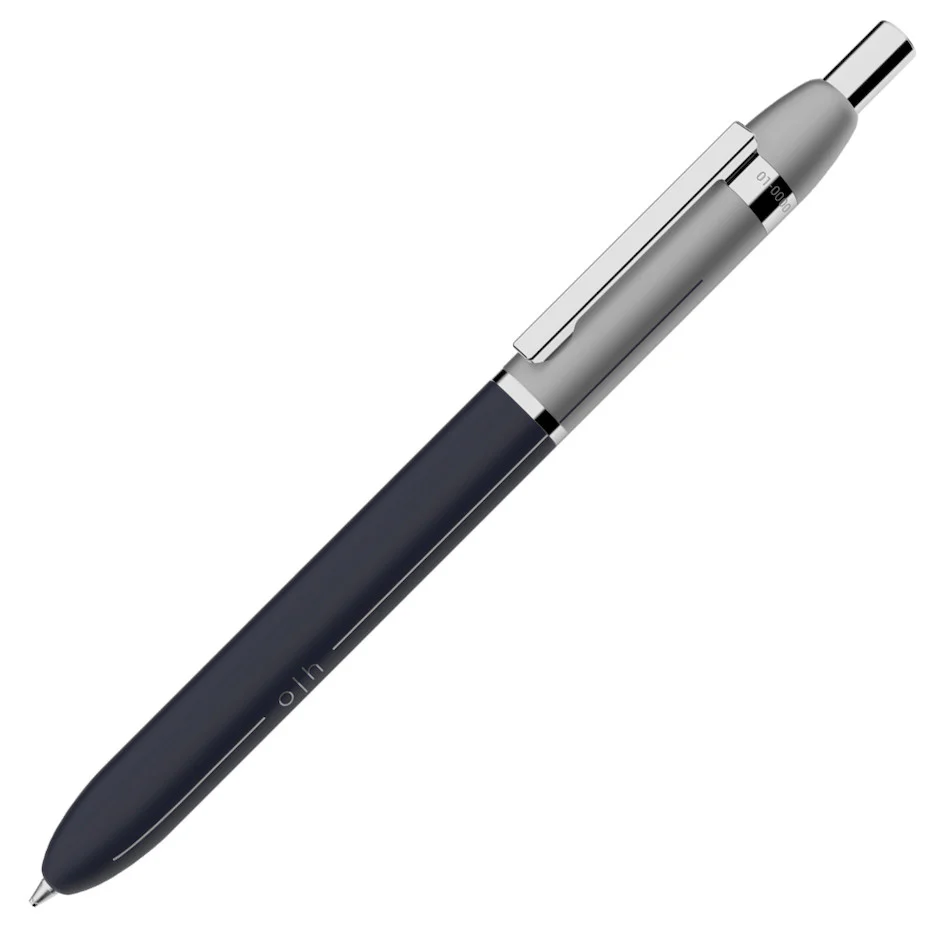 Otto Hutt design03 Ballpoint Pen Frosted Blue Platinum