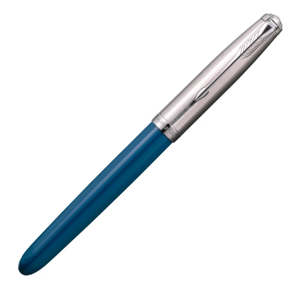 Parker 51 Fountain Pen Teal Blue - Image 4