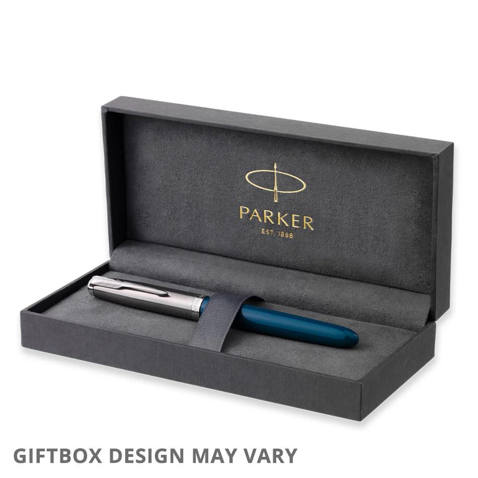 Parker 51 Fountain Pen Teal Blue - Image 8