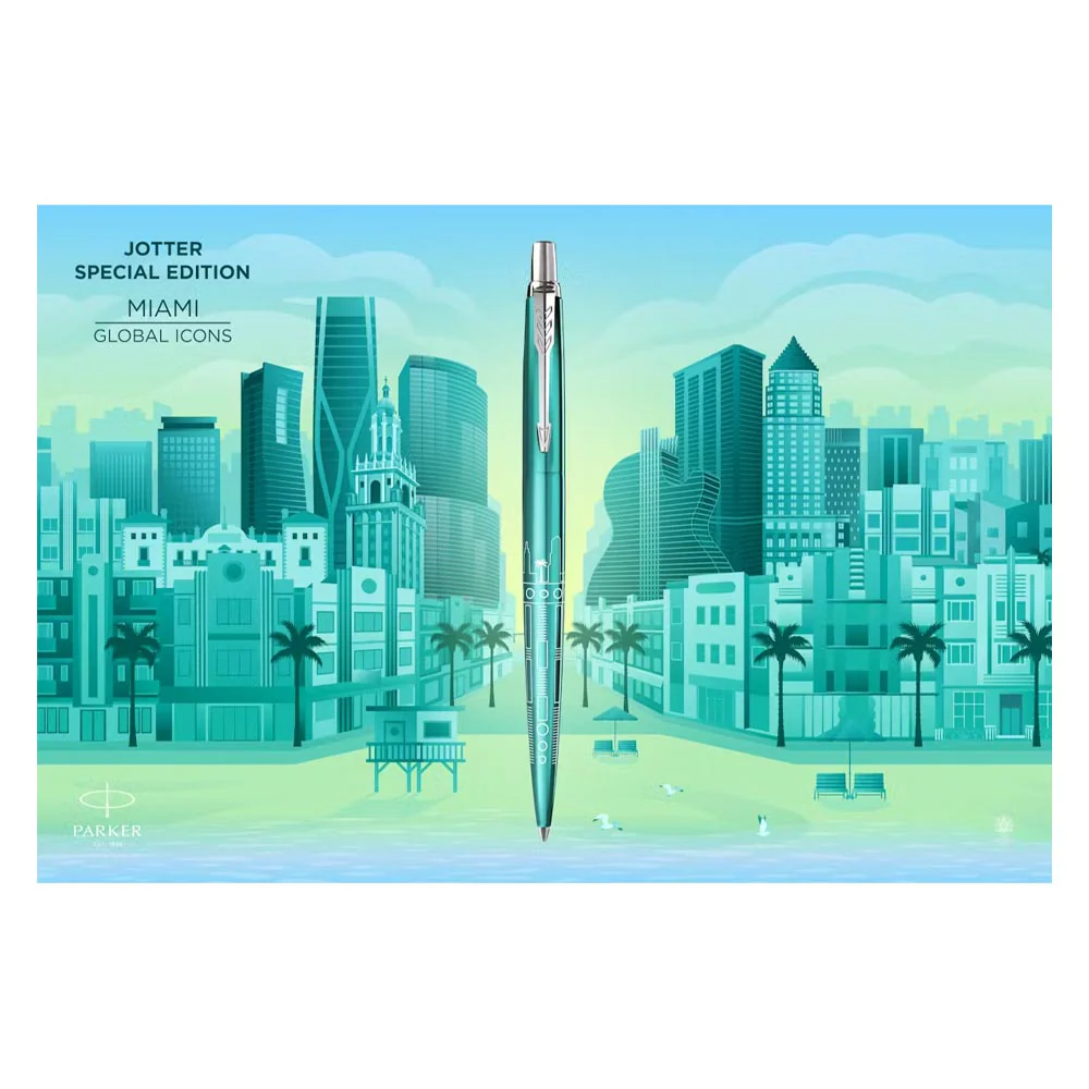 Parker Jotter Ballpoint Pen Global Icons Special Edition Miami - Image 4