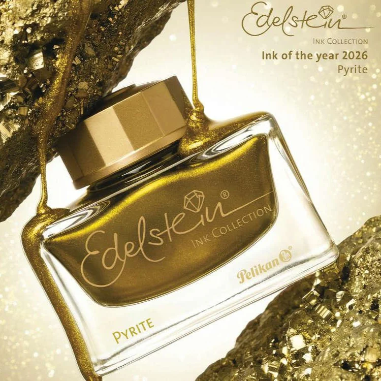Pelikan Edelstein Fountain Pen Ink 50ml Pyrite - Image 3