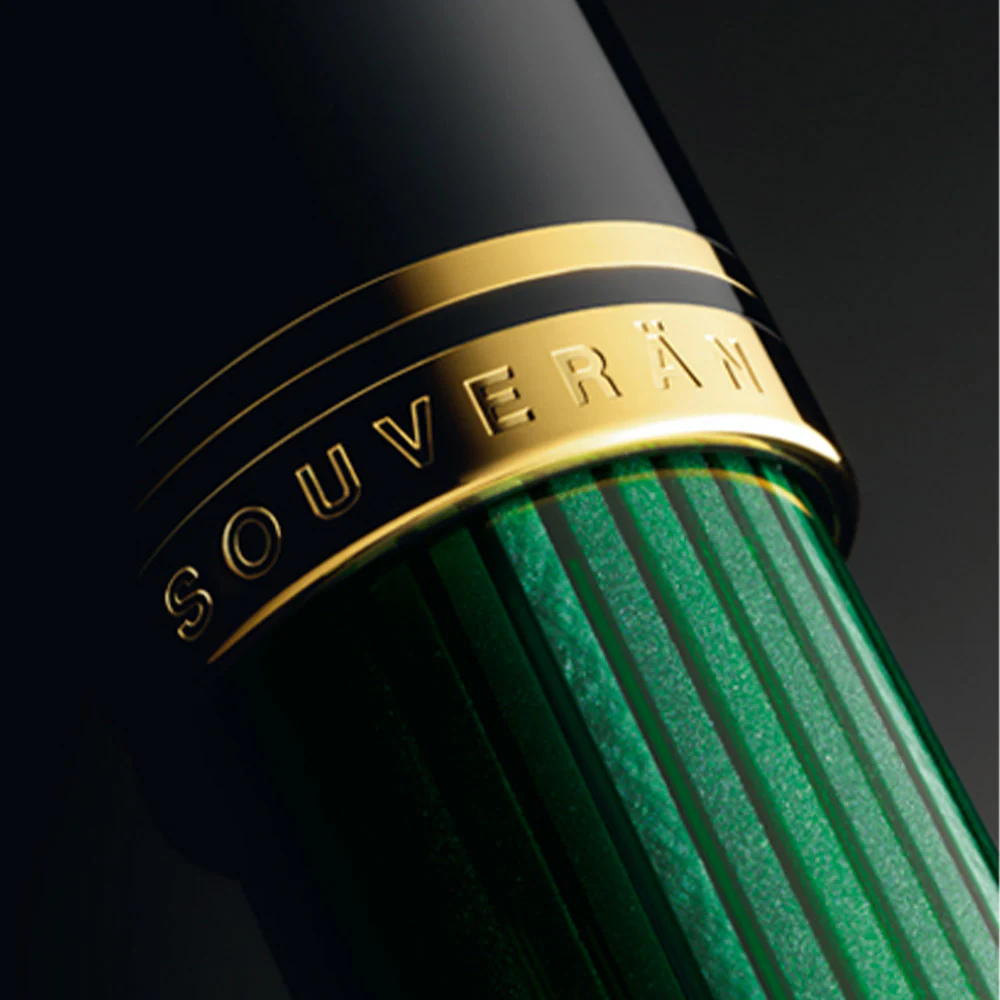 Pelikan Souveran M400 Fountain Pen Black / Green - Image 2