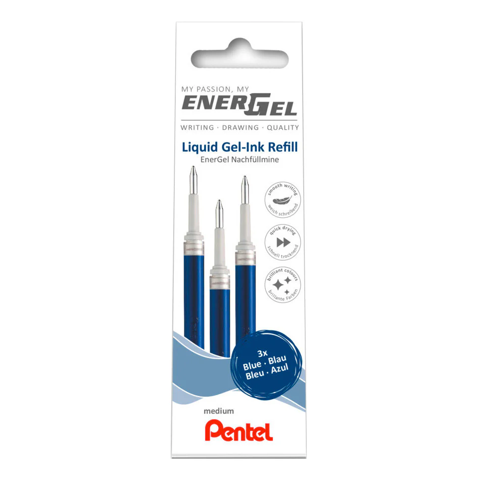 Pentel Energel Refill Wallet Set of 3 - Image 2