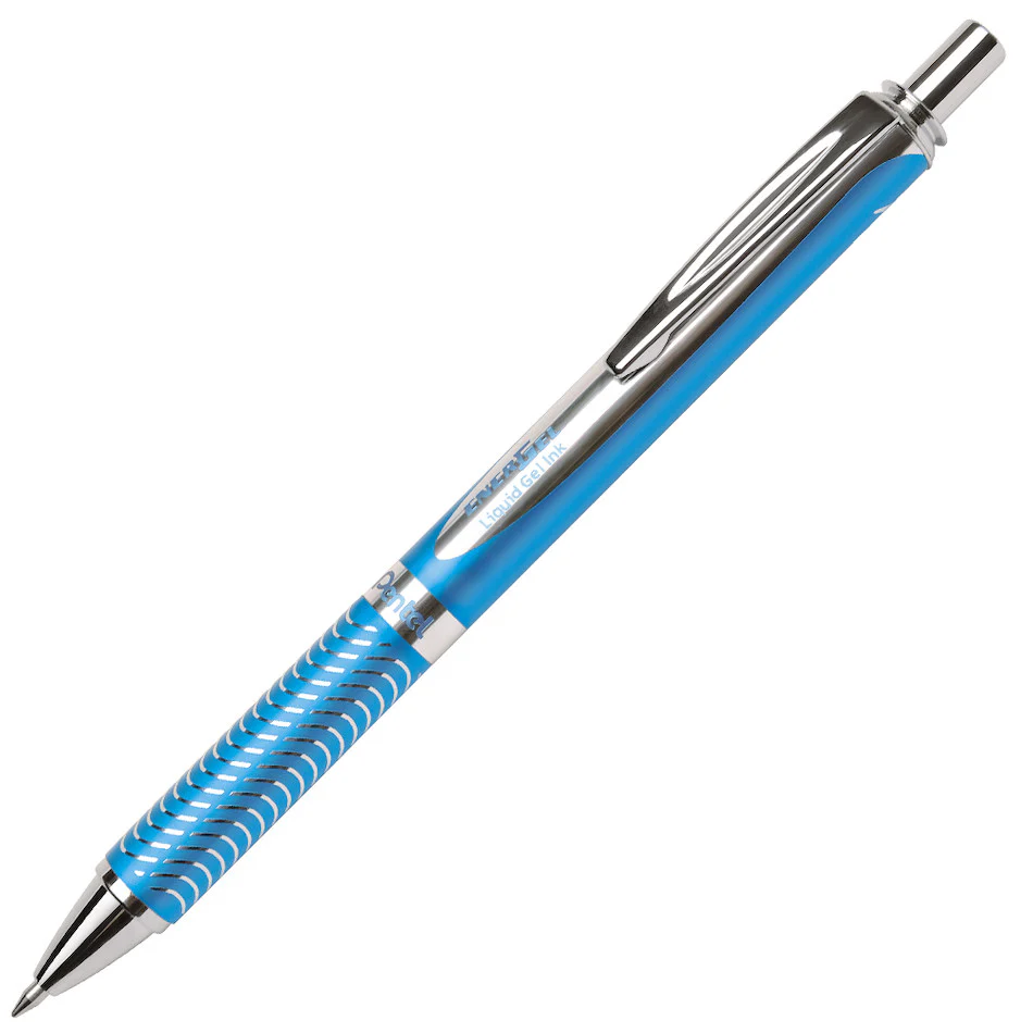 Pentel EnerGel Sterling Gel Rollerball Pen Sky Blue with Gift Box - Image 2