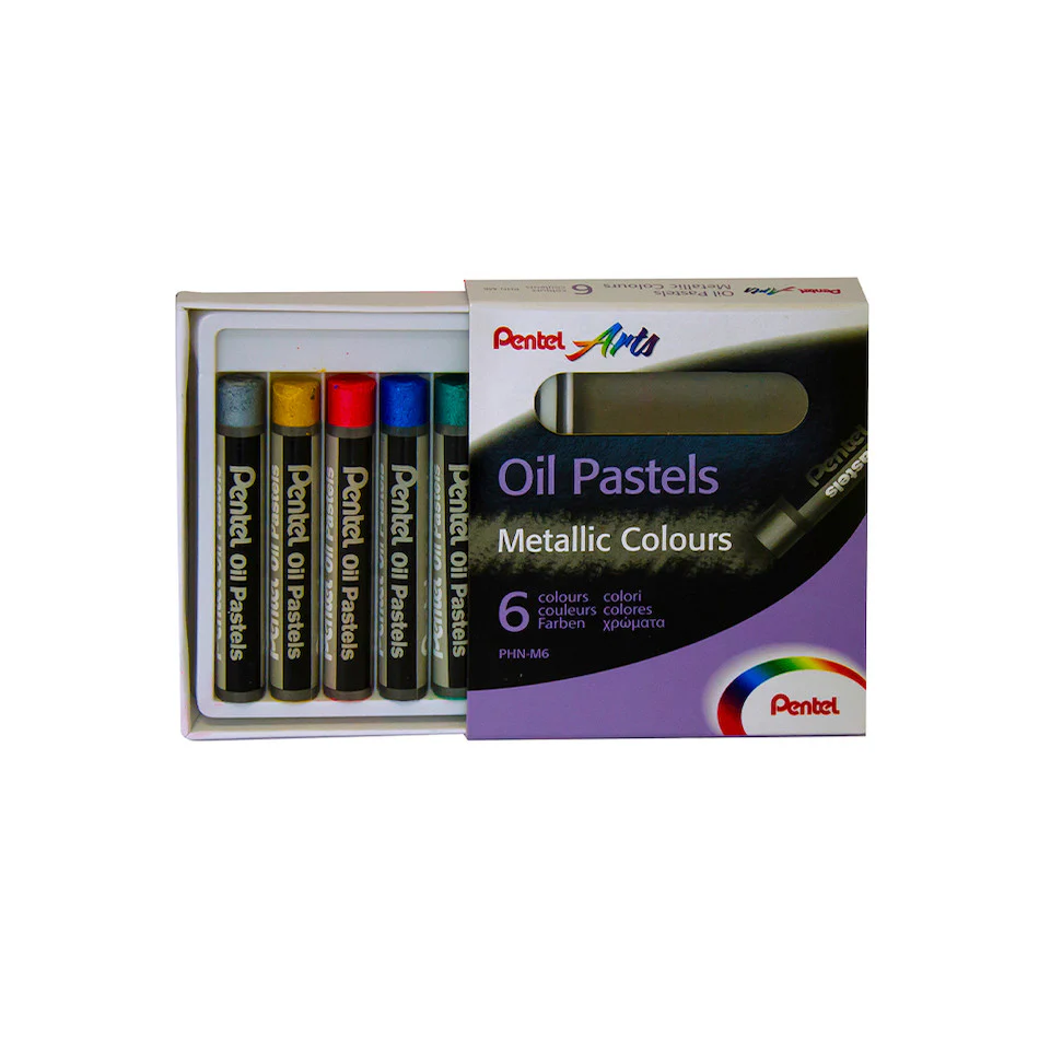 Pentel Oil Pastel Set of 6 Metallic