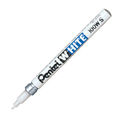 Pentel White Marker Pen Fine 100WS