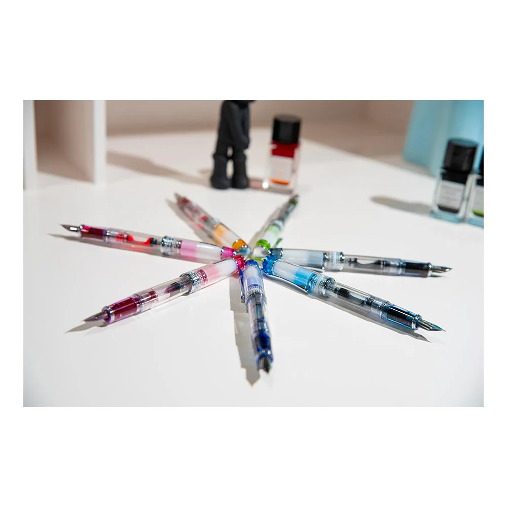 Pilot Prera Fountain Pen Transparent with Blue Trim - Image 4