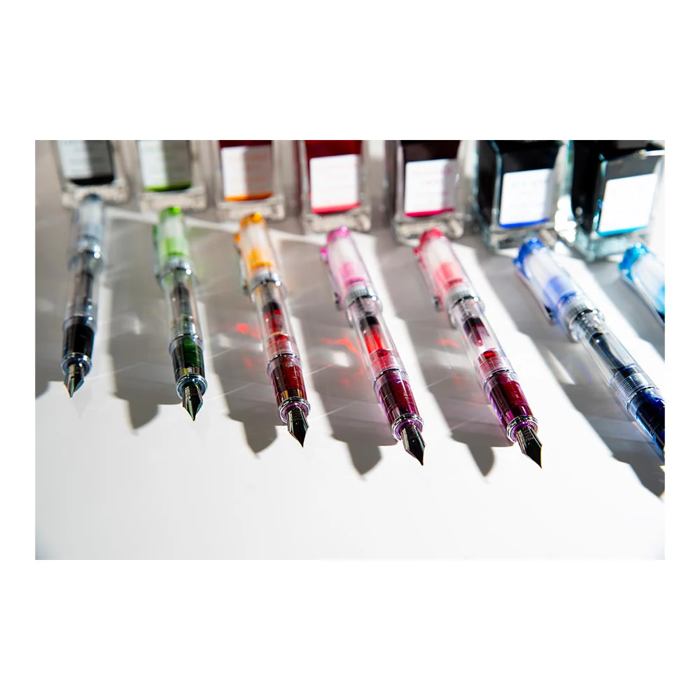 Pilot Prera Fountain Pen Transparent with Blue Trim - Image 5