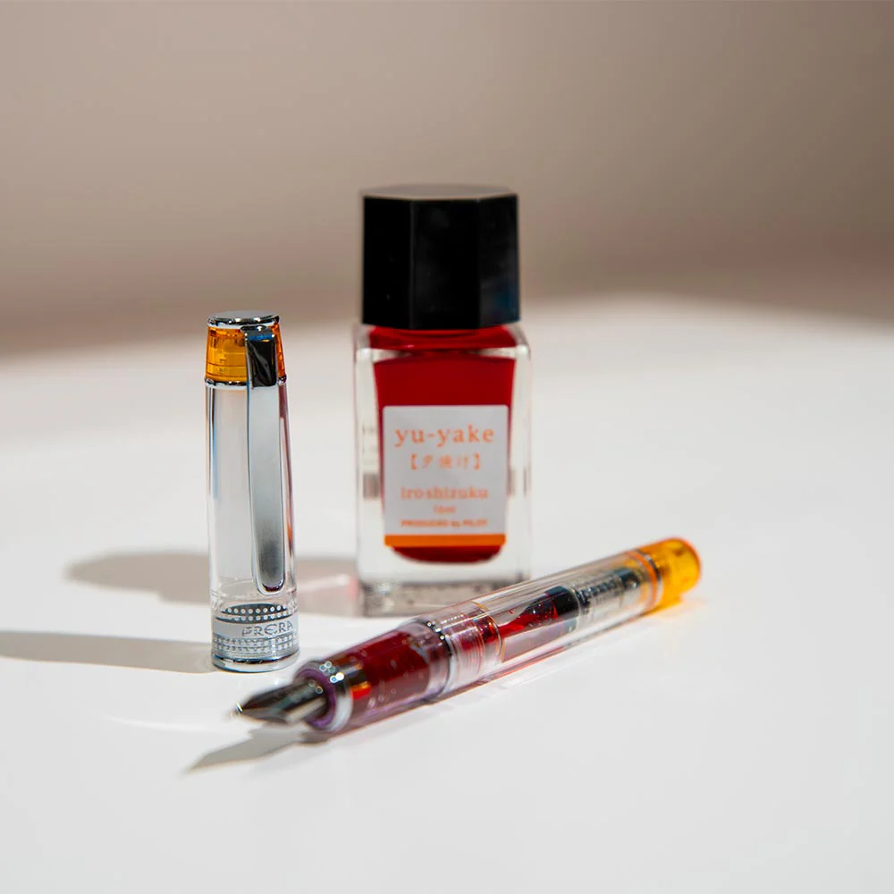 Pilot Prera Fountain Pen Transparent with Blue Trim - Image 7