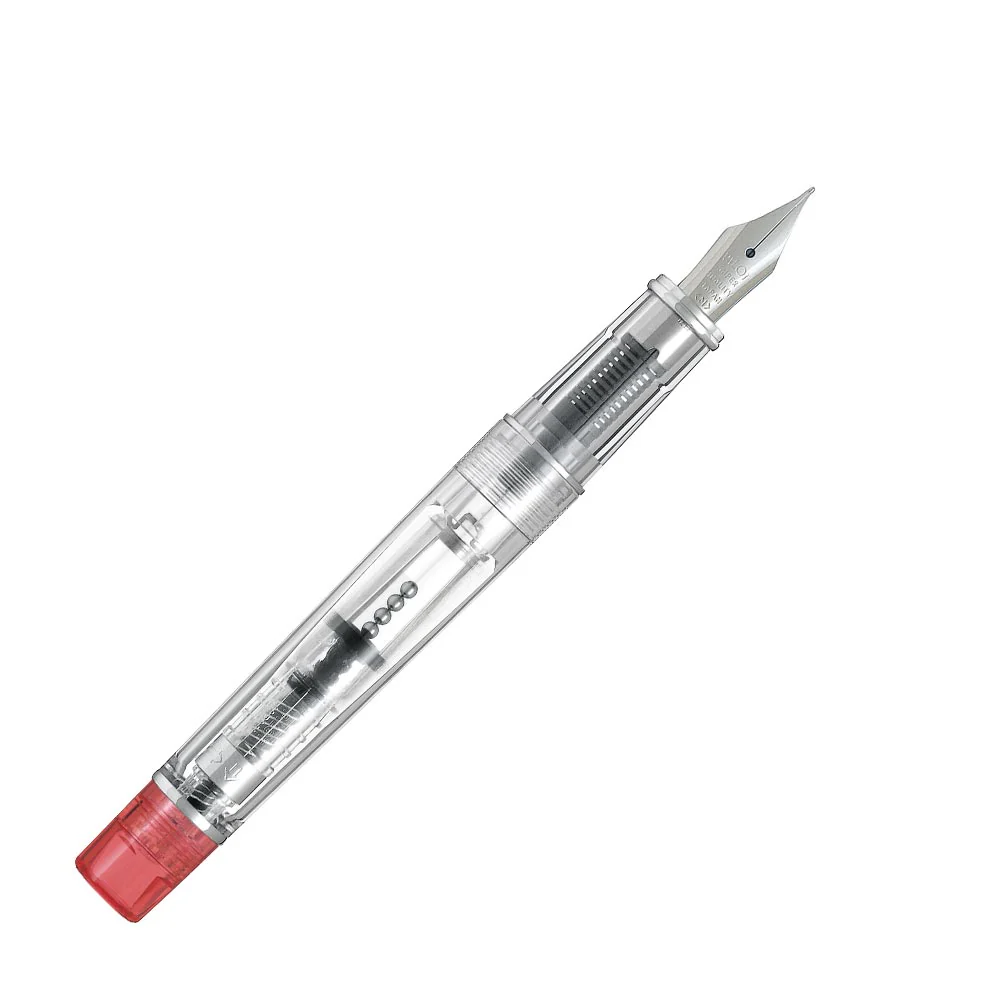 Pilot Prera Fountain Pen Transparent with Red Trim - Image 2