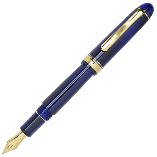 Platinum #3776 Century Music Nib Fountain Pen Chartres Blue
