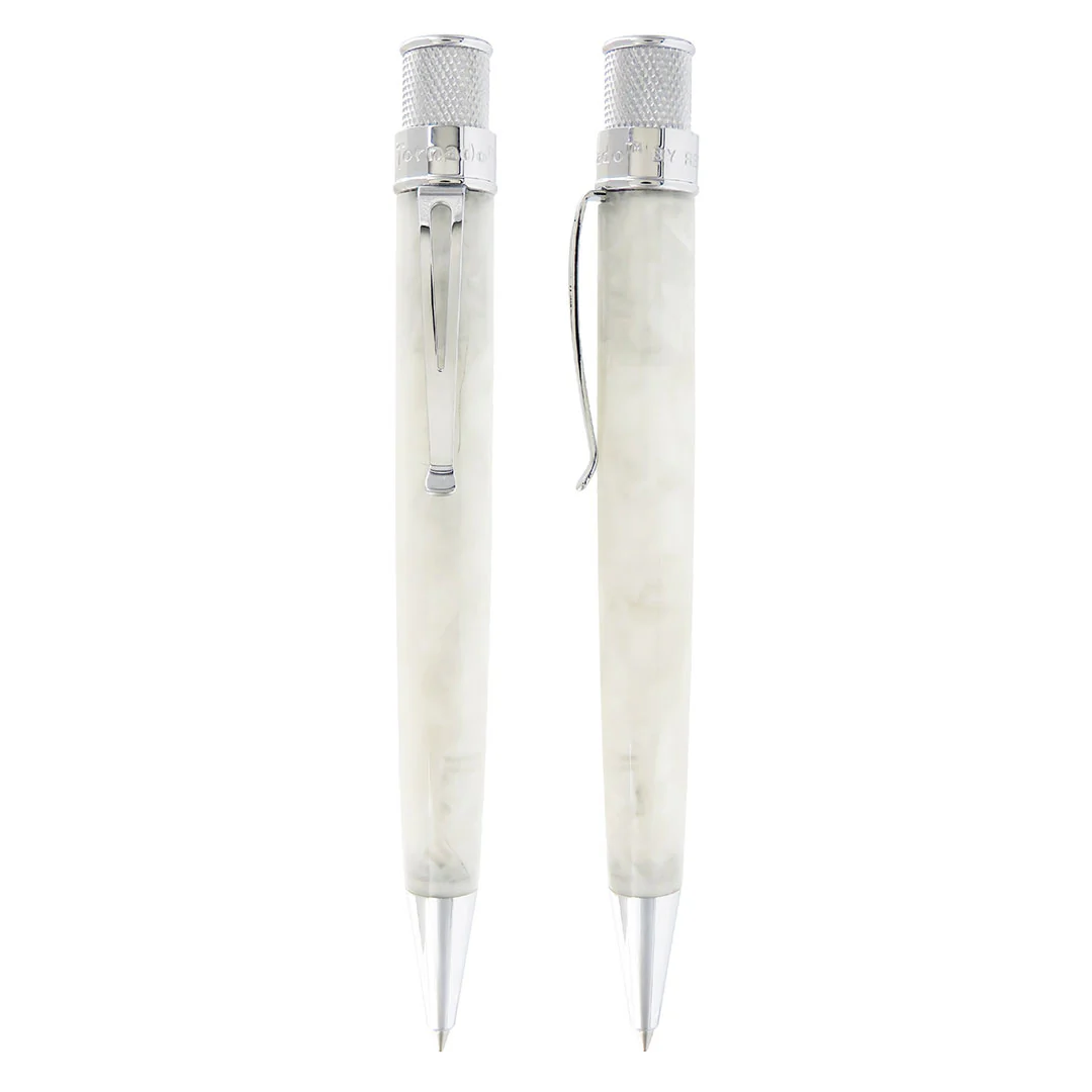 Retro 51 R51 Vault Tornado Rollerball Acrylic Pen Opal White - Image 3
