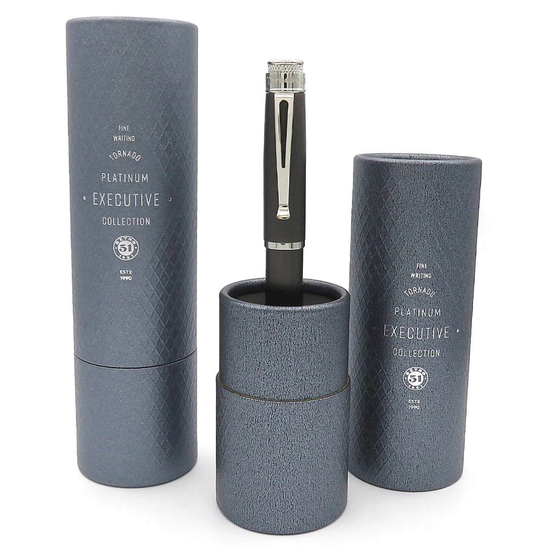 Retro 51 Tornado Black Nickel Platinum Mechanical Pencil - Image 3