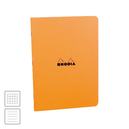 Rhodia Classic Stapled Notebook A4 (210 x 297) Orange