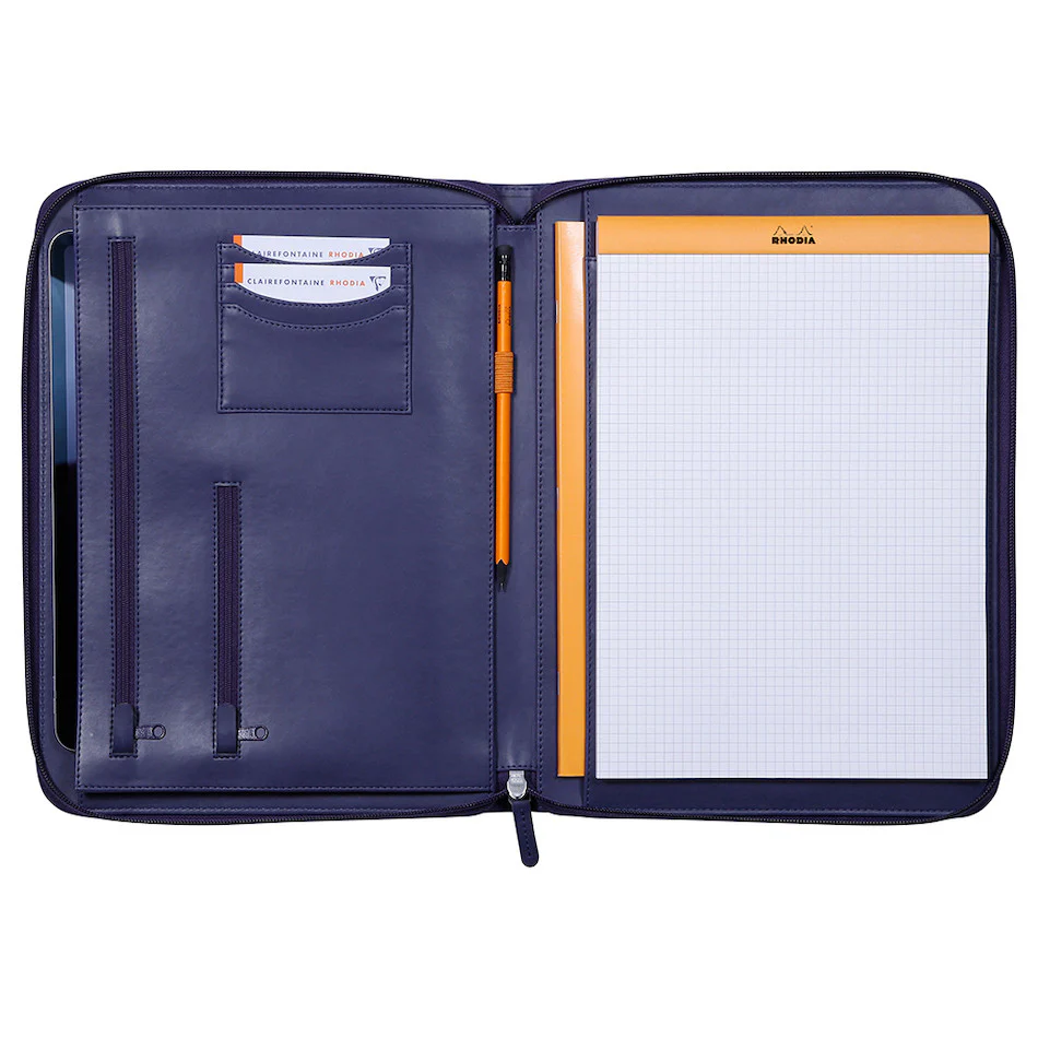 Rhodia Large Zipped Portfolio A4 Midnight - Image 3