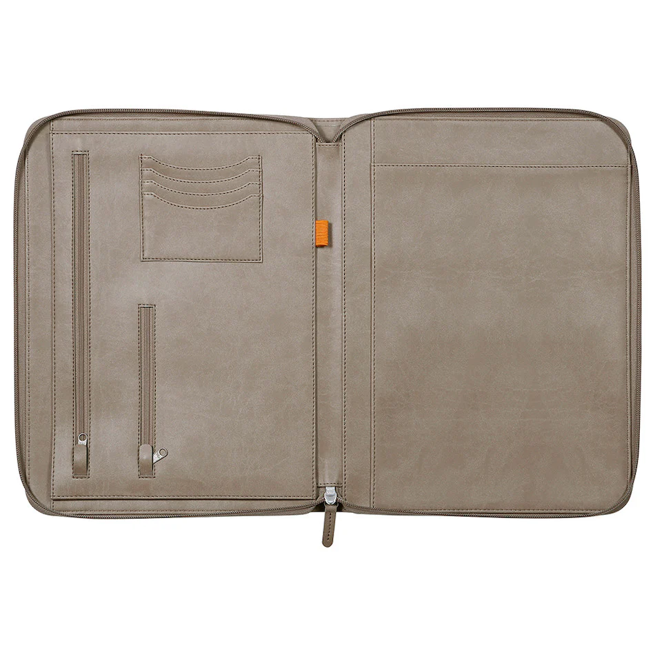 Rhodia Large Zipped Portfolio A4 Taupe - Image 4