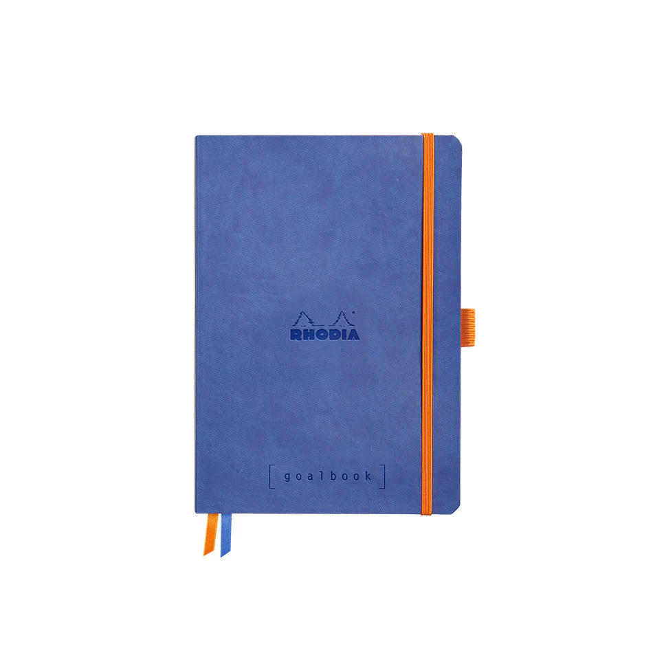Rhodia Rhodiarama Softcover Goalbook With White Paper A5 Sapphire Blue