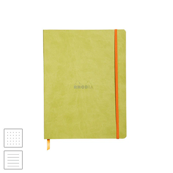 Rhodia Rhodiarama Softcover Notebook (190 x 250) Anise Green
