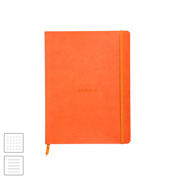 Rhodia Rhodiarama Softcover Notebook (190 x 250) Tangerine