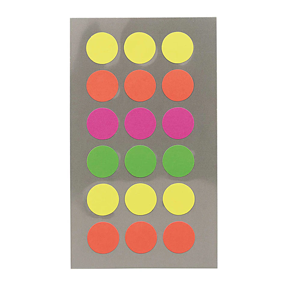 Rico Office Sticker Neon Dots 15mm