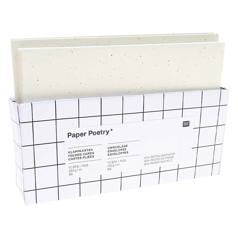 Rico Recycled Paper Card Set B6 Ivory
