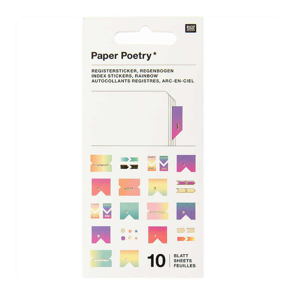 Rico Stickerbook Index Pastel