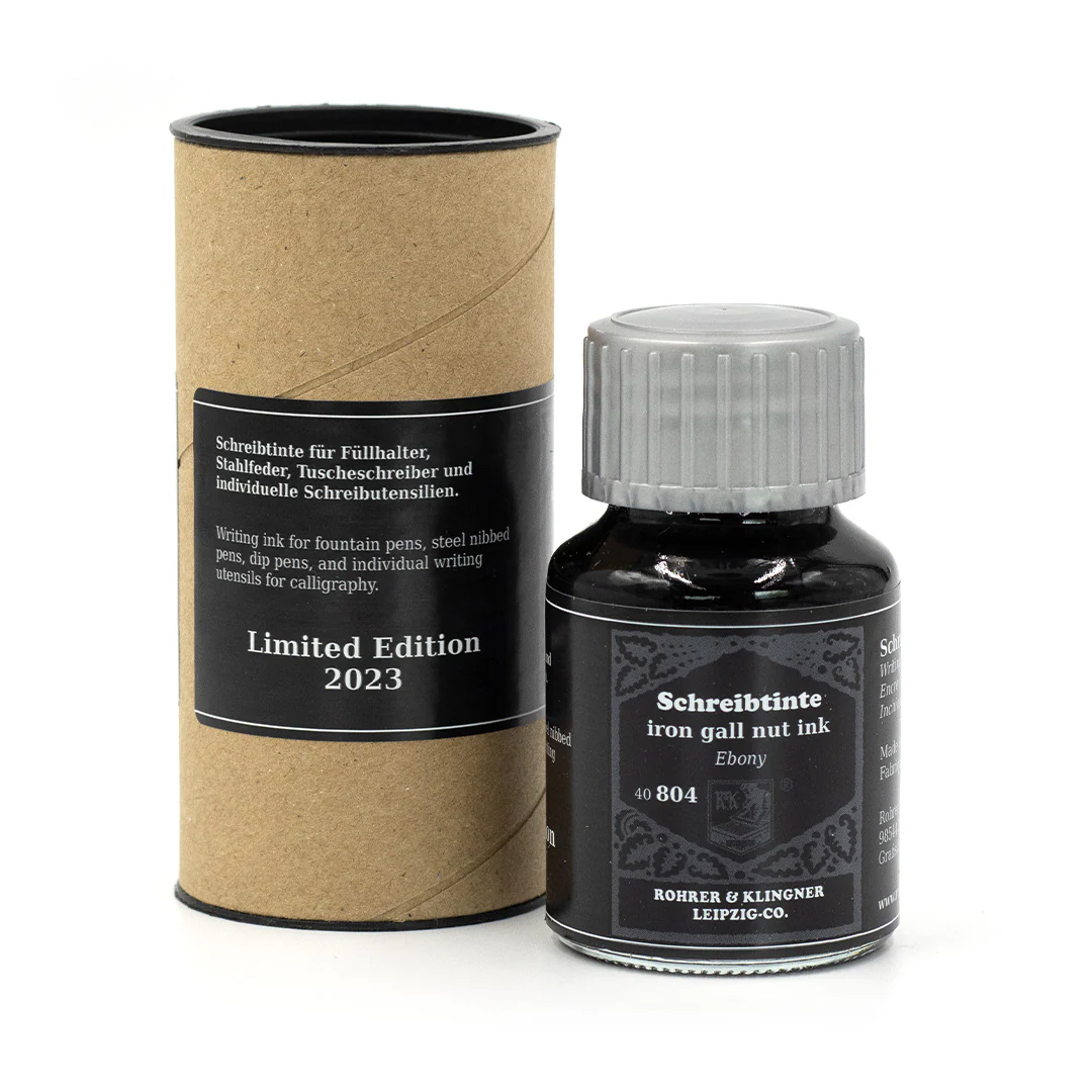 Rohrer & Klingner Limited Edition Fountain Pen Ink 50ml Iron Gall Nut Ebony - Image 2