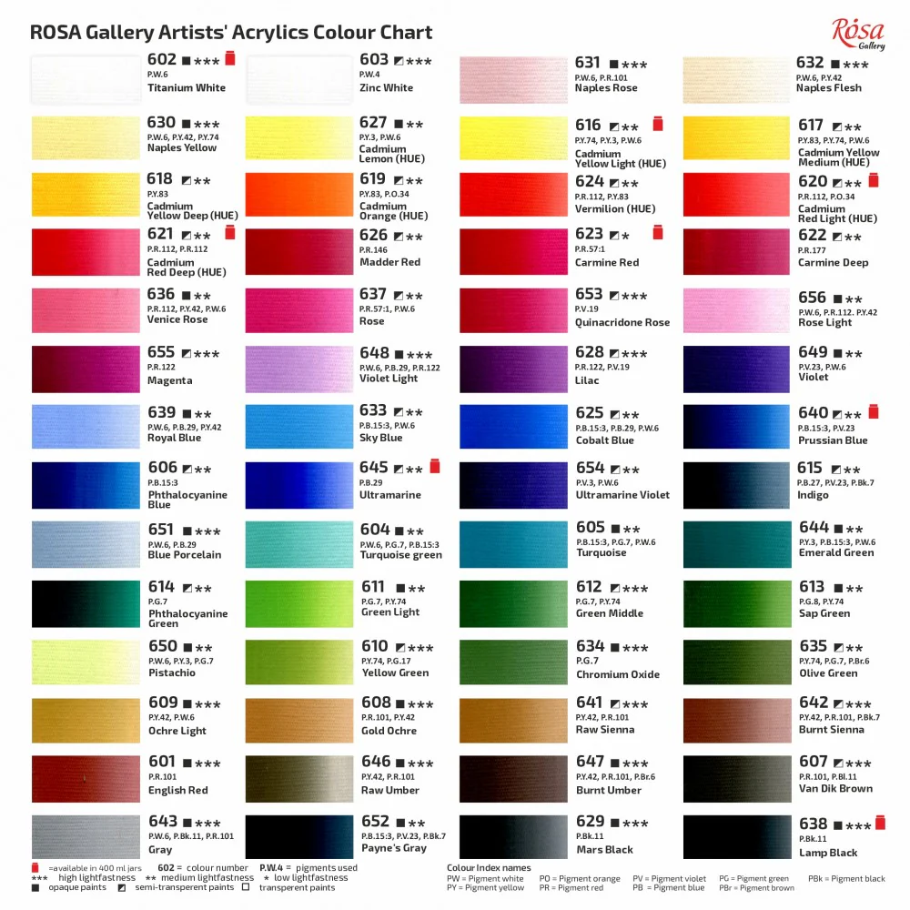 Rosa Gallery Acrylic 60ml - Image 2