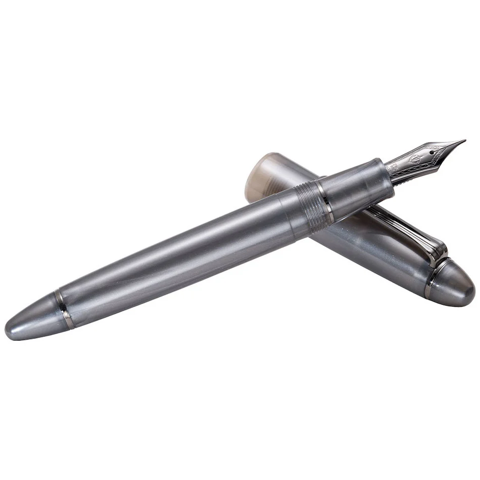Sailor 1911 Ringless Metallic Fountain Pen Simply Gray 21K Nib - Image 2