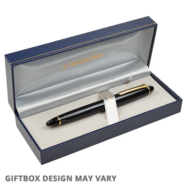 Sailor 1911 Standard Fountain Pen Black with Gold Trim - Image 3
