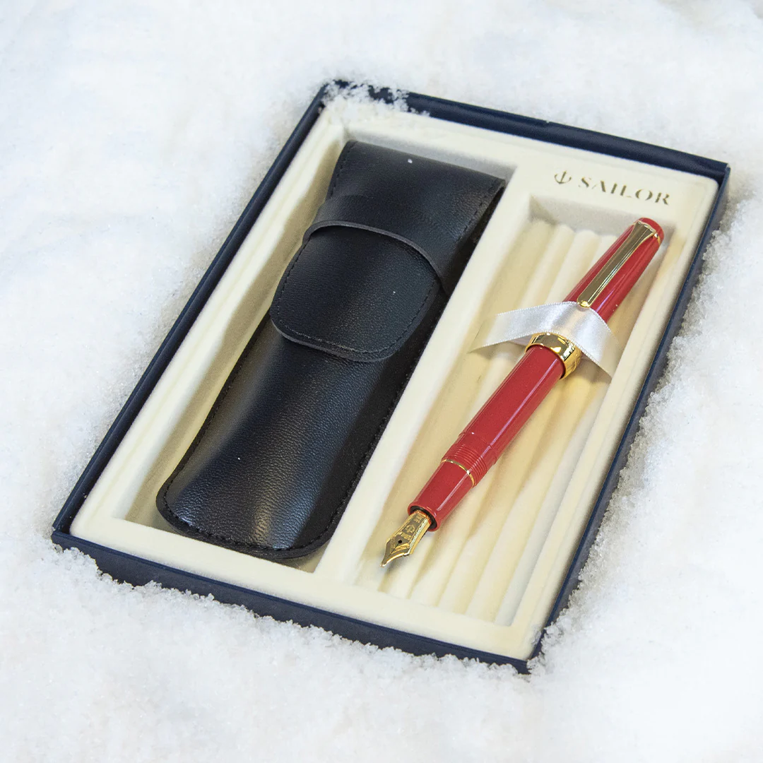 Sailor Professional Gear Slim Autumn Sky Fountain Pen and Pouch Gift Box - Image 8