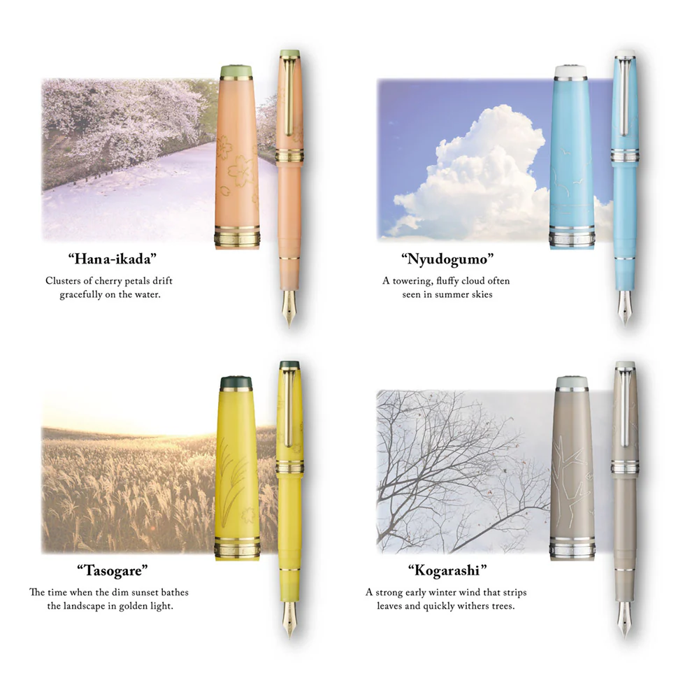 Sailor Professional Gear Slim Japanese Scenery Fountain Pen Nyudogumo - Image 3