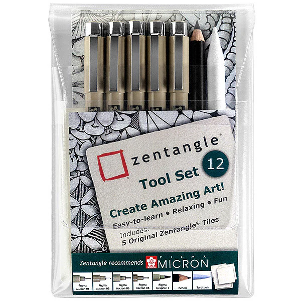 Sakura Pigma Micron Zentangle 12 Piece Set