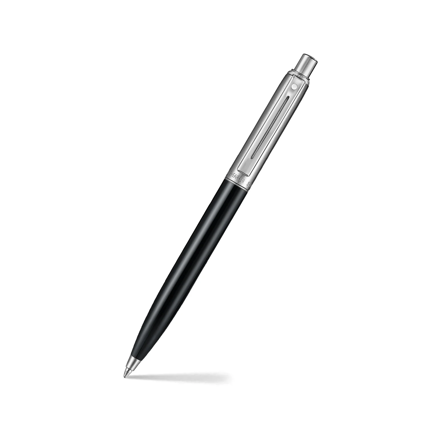 Sheaffer Sentinel 332 Ballpoint Pen Shiny Black with Chrome Trim - Image 2